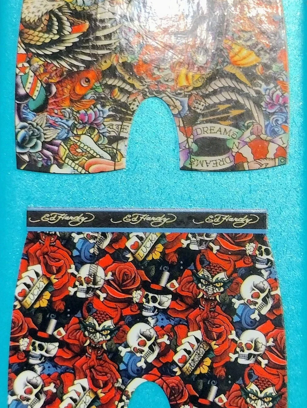 Ed Hardy Men's Boxer Briefs Pack Of 4 Medium